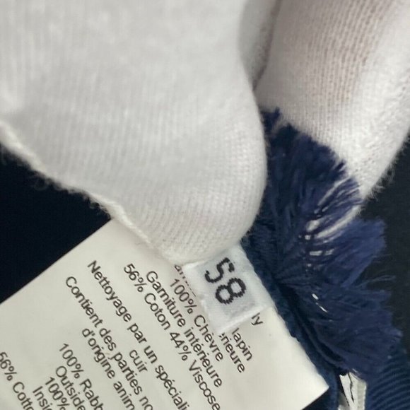 HERMES rope hat Wool x Leather - Picture 13 of 14